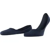 Falke Step Medium Cut Box Herren Füßlinge, 43-44, Blau, Uni, Baumwolle