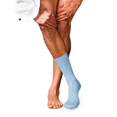 Falke No. 2 Finest Cashmere Herren Socken, 43-44, Blau, Uni, Kaschmir