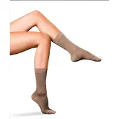 Falke No. 2 Finest Silk Damen Socken, 39-40, Beige, Struktur, Seide