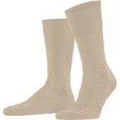 Falke Tiago Dotted Line Herren Socken, 45-46, Beige, Punkte, Baumwolle
