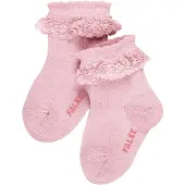 Falke Romantic Lace Babys Socken, 62-68, Rosa, Uni, Baumwolle