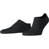 Falke Family Herren Füßlinge, 47-50, Schwarz, Uni, Baumwolle