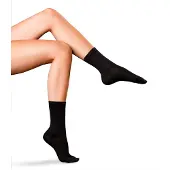 Falke No. 3 Finest Merino & Silk Damen Socken, 41-42, Blau, Uni, Wolle