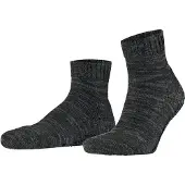 Falke Cotton Grip Herren Haussocken, 39-42, Grau, Struktur, Baumwolle