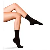 Falke Socken "No. 3 Finest Merino & Silk", Damen, Gr. 39-40, schwarz (schwarz (3009)), Obermaterial: 60% Wolle WO. 25% Seide silk. 15% Polyamid PA., glatt, Socken Socken