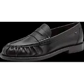Tamaris Slipper , Damen, Gr. 39, schwarz, Glattleder, unifarben, Schuhe Slipper, Blockabsatz, Businessschuh, Halbschuh in Mokassin-Optik