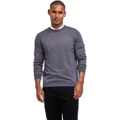 Falke Pure Merino Wool Herren Pullover, 4XL, Grau, Schurwolle