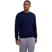 Falke Strickpullover "Pure Cashmere", Herren, Gr. M, blau (night sky (6437)), Pullover Strickpullover