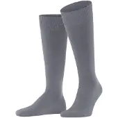Falke Ultra Energizing Herren Kniestrümpfe, 41-42, Grau, Uni, Baumwolle
