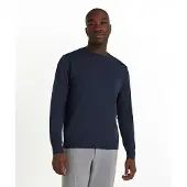 Falke Ultrafine Merino Wool Herren Pullover, S, Blau, Schurwolle