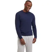 Falke Pure Lambswool Herren Pullover, 3XL, Blau, Schurwolle