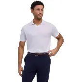 Falke Smart Easy Care Herren Polo Shirt, L, Weiß, Baumwolle