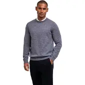 Falke Pure Lambswool Herren Pullover, XXL, Grau, Schurwolle