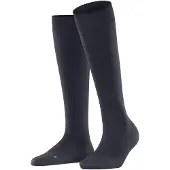 Falke Energizer Damen Kniestrümpfe, 35-36, Blau, Uni