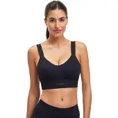 Falke Damen Training Sport-BH, M, Schwarz, Uni