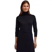 Falke Pure Merino Wool Damen Pullover, M, Schwarz, Schurwolle