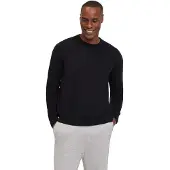 Falke Pure Lambswool Herren Pullover, 3XL, Schwarz, Schurwolle