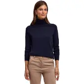 Falke Pure Merino Wool Damen Pullover, XS, Blau, Schurwolle