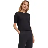 Falke Pure Merino Wool Damen Pullover, XS, Schwarz, Argyle,Streifen, Schurwolle