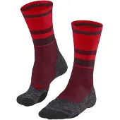 Falke TK2 Explore Compression Damen Wandersocken, 37-38, Rot, Schurwolle