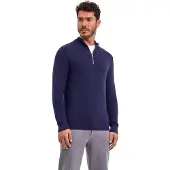 Falke Herren Pullover, L, Lila, Struktur,Rippe, Baumwolle
