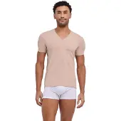 Falke Herren T-Shirt Daily Climate Control, 3XL, Beige, Uni, Baumwolle