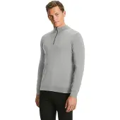 Falke Pure Merino Wool Herren Pullover, 3XL, Grau, Schurwolle