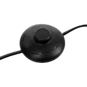 Atmosphera ALEC Flurlampe, schwarz, Sonderausführung, Höhe 154 cm