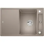 BLANCO AXIA III 45 S, Rechteckig, Silgranit, Beige, 1 Becken, Rechteckig, Links