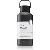 EQUA Trinkflasche "Timeless Off Dark", schwarz, H:19cm, Edelstahl, Trinkflaschen, Trinkflasche, aus Edelstahl, mit Tragegriff