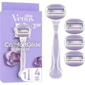 Gillette Venus Comfortglide Breeze Rasiermesser + 4 Kö pfe
