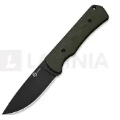 CIVIVI Jencks C24051-2 Blackwashed 14C28N, OD Green G10, Fahrtenmesser