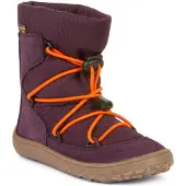 Froddo FroddoTex Barefoot Track Wool Mädchen Wasserdichte Barfußstiefel Weinrot (Purple), G3160251-4 - Gr. 31
