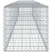 vidaXL Gabione mit Deckel 500x50x50 cm Verzinktes Eisen