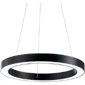 Ideal Lux Moderne Hängeampel Aluminium-Kunststoff Schwarz Led 28W 3000K D50Cm