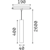 Ideal Lux Ego Pendelleuchte 12W 3000K, geliefert 286327