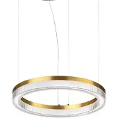Ideal Lux LED-Hängelampe Crown Ø 40 cm, messing, Metall