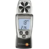 Testo - 410-1 - 0560 4101 - Flügelrad-Anemometer zur Messung von Luftgeschwindigkeit und Temperatur