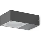 Ideal Lux Außenwandleuchte Sirio, schwarz, Aluminium, Modern, Wandleuchte außen