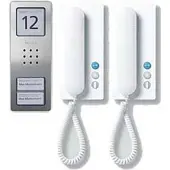 Siedle SET CA 812-2 E/W, Kabelgebunden, Edelstahl, Weiß, Wand