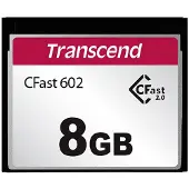 Transcend TS8GCFX602, 8 GB, CFast 2.0, MLC, 500 MB/s, 350 MB/s, Schwarz