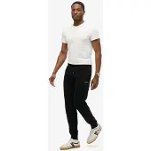 Superdry für Herren. M7011419A Jogginghose Plain schwarz (XL), Lässig, Baumwolle