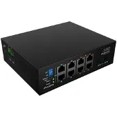 Lanberg ILGE-8P-2S-120, Unmanaged, Fast Ethernet (10/100), Power over Ethernet (PoE), Rack-Einbau, 1U