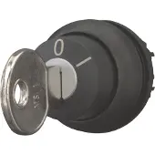 Eaton Power Quality Eaton 216882 Schlüsseltaste, tastend, 2 Stellungen, Schlüssel abziehbar: 0, Frontring Schwarz M22S-WS
