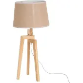 4Living Tischlampe mit Lampenschirm aus Leinen, 66 cm