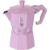 Bialetti Moka Exclusive, Mokka-Kanne, Pink, Aluminium, 3 Tassen, Thermoplast, 1 Stück(e)