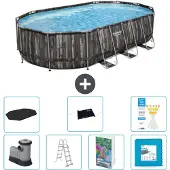 Bestway Power Steel Oval - 610x366x122 cm - 6-teilig S621