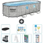 Bestway Power Steel Oval - 549x274x122 cm - 6-teilig S556