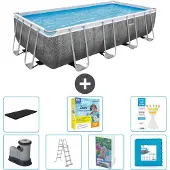 Bestway Power Steel Rechteckig - 549x274x122 cm - 6-teilig S566