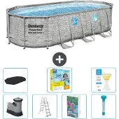 Bestway Power Steel Oval - 549x274x122 cm - 6-teilig S532